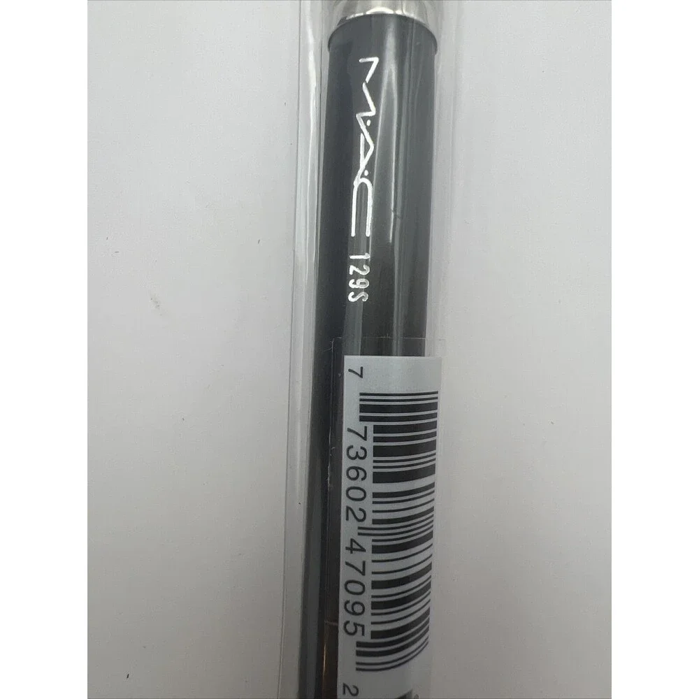 Mac 129 Powder/Blush Brush Synthetic Hair New Discontinued